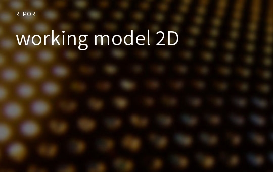 working model 2D