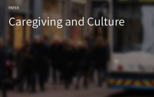 Caregiving and Culture