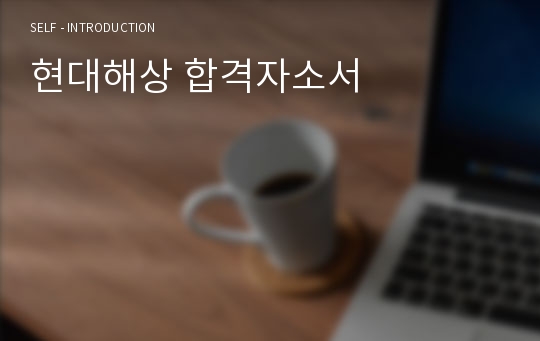 현대해상 합격자소서