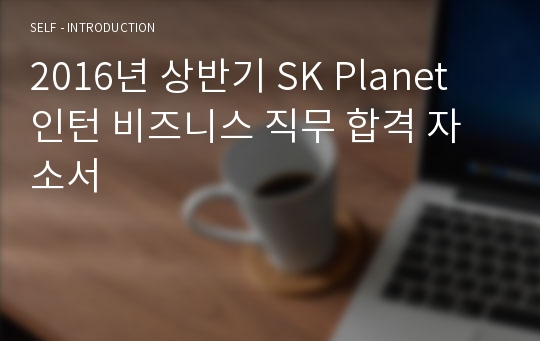 2016년 상반기 SK Planet  인턴 비즈니스 직무 합격 자소서