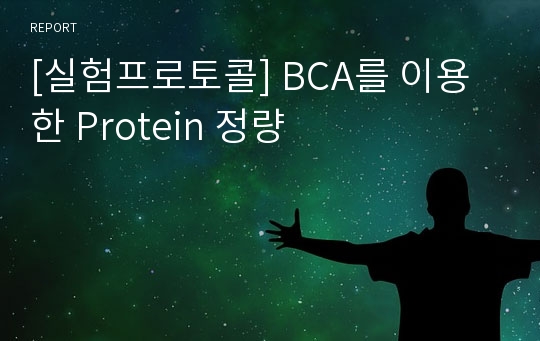 [실험프로토콜] BCA를 이용한 Protein 정량