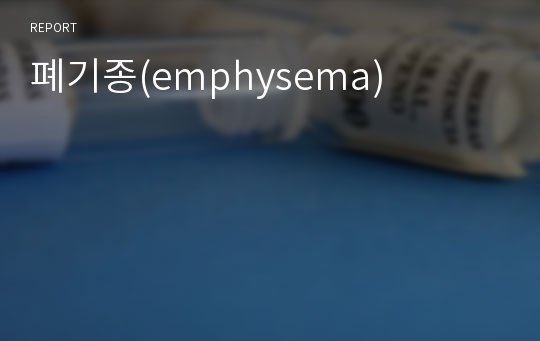 폐기종(emphysema)