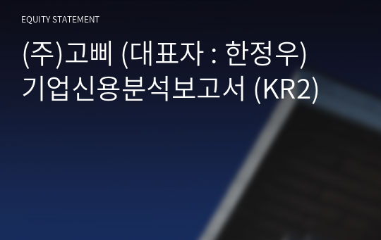 (주)고삐 기업신용분석보고서 (KR2)