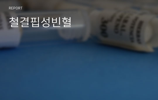 철결핍성빈혈