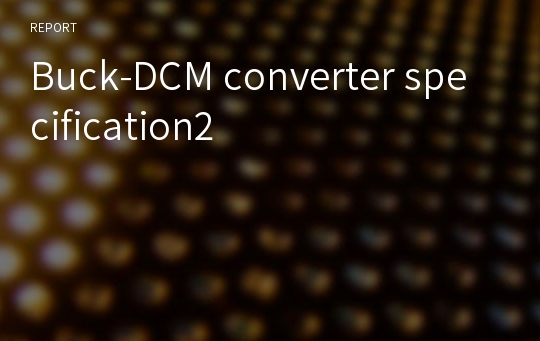 Buck-DCM converter specification2