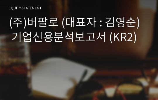 (주)버팔로 기업신용분석보고서 (KR2)