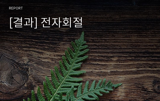 [결과] 전자회절