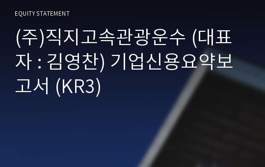 (주)직지고속관광운수 기업신용요약보고서 (KR3)