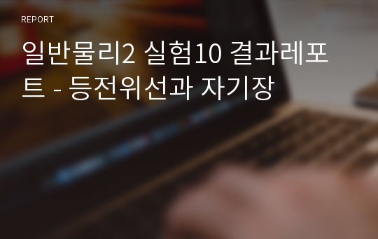 일반물리2 실험10 결과레포트 - 등전위선과 자기장