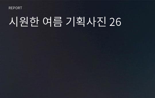 시원한 여름 기획사진 26