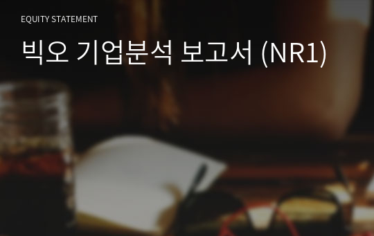 빅오 기업분석 보고서 (NR1)