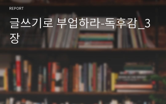 글쓰기로 부업하라-독후감_3장