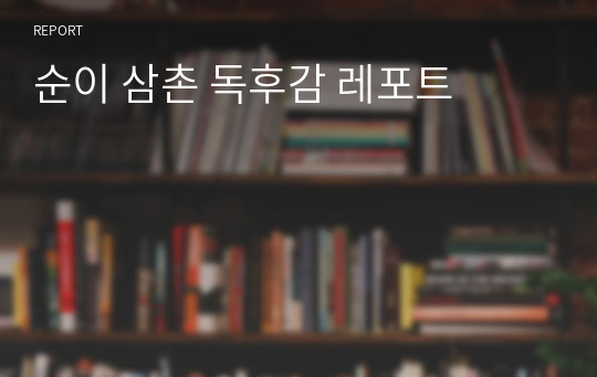 순이 삼촌 독후감 레포트