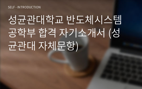 성균관대학교 반도체시스템공학부, 전기전자공학부 합격 자기소개서 (성균관대 자체문항)