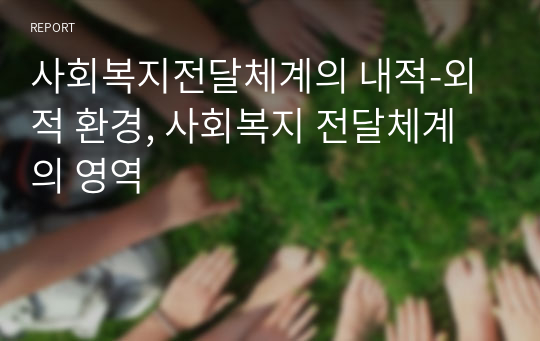 사회복지전달체계의 내적-외적 환경, 사회복지 전달체계의 영역