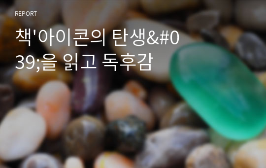 책&#039;아이콘의 탄생&#039;을 읽고 독후감