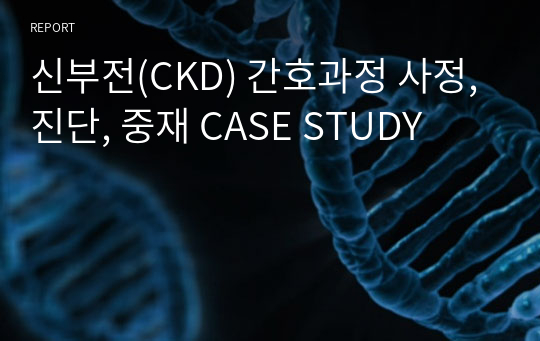 신부전(CKD) 간호과정 사정, 진단, 중재 CASE STUDY (A+)