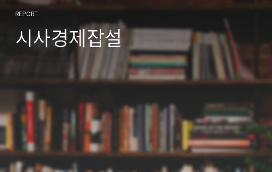 시사경제잡설