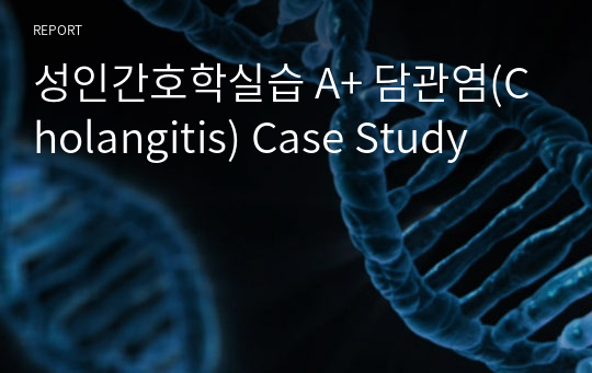 성인간호학실습 A+ 담관염(Cholangitis) Case Study