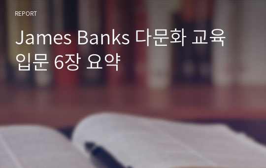 James Banks 다문화 교육 입문 6장 요약