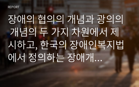 장애의 개념