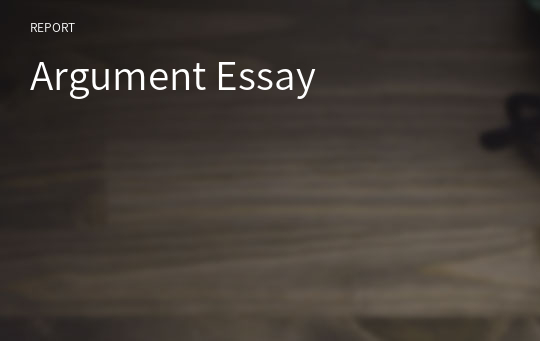 Argument Essay