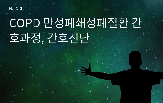 COPD 만성폐쇄성폐질환 간호과정, 간호진단