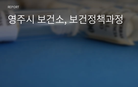 영주시 보건소, 보건정책과정