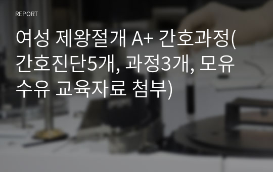 여성 제왕절개 A+ 간호과정(간호진단5개, 과정3개, 모유수유 교육자료 첨부)