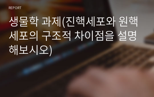 조선대학교 2020 생물학 과제(진핵세포와 원핵세포의 구조적 차이점을 설명해보시오)