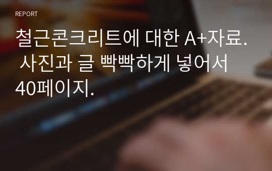 철근콘크리트에 대한 A+자료. 사진과 글 빡빡하게 넣어서 40페이지.