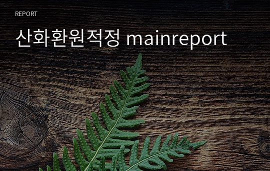 산화환원적정 mainreport