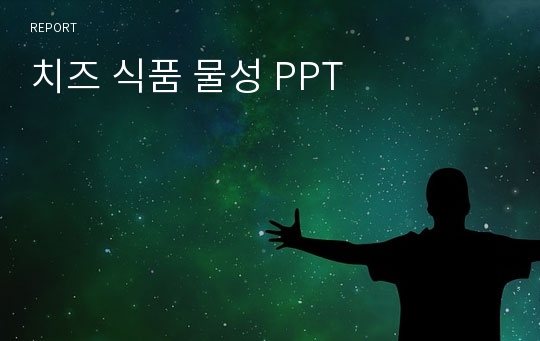 치즈 식품 물성 PPT