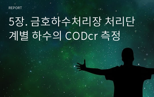 5장. 금호하수처리장 처리단계별 하수의 CODcr 측정