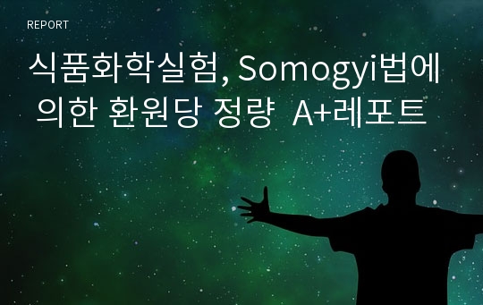 식품화학실험, Somogyi법에 의한 환원당 정량  A+레포트