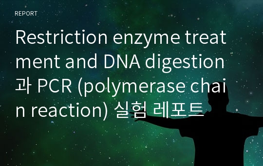 Restriction enzyme treatment and DNA digestion과 PCR (polymerase chain reaction) 실험 레포트