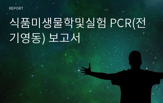 식품미생물학및실험 PCR(전기영동) 보고서