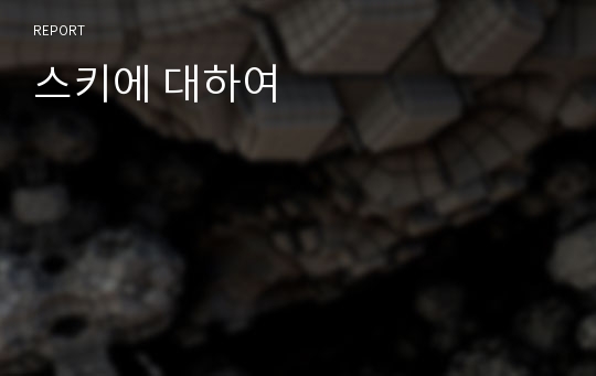 스키에 대하여