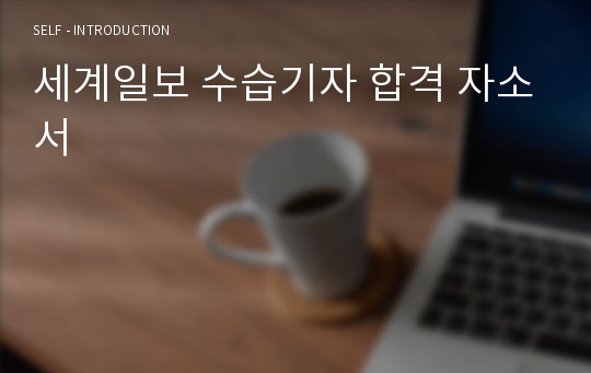 세계일보 수습기자 합격 자소서