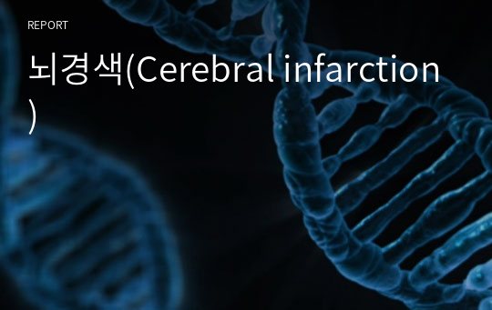 뇌경색(Cerebral infarction)