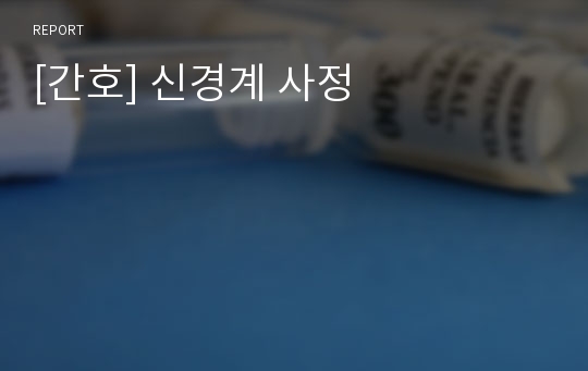 [간호] 신경계 사정