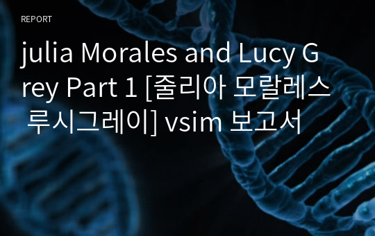 julia Morales and Lucy Grey Part 1 [줄리아 모랄레스 루시그레이] vsim 보고서