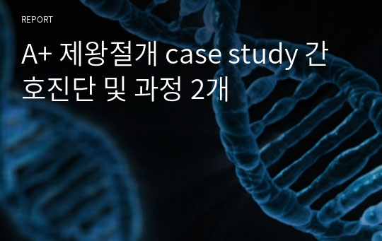 A+ 제왕절개 case study 간호진단 및 과정 2개