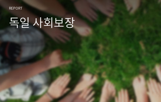 독일 사회보장