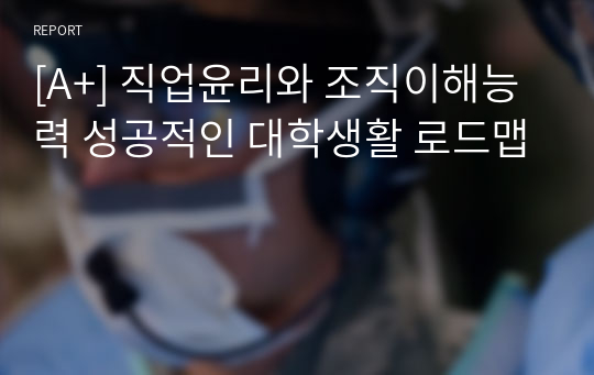 [A+] 직업윤리와 조직이해능력 성공적인 대학생활 로드맵