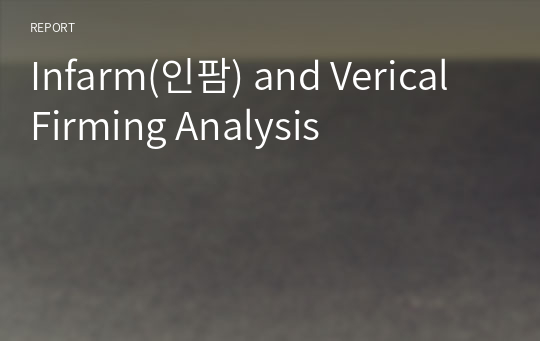 Infarm(인팜) and Verical Firming Analysis