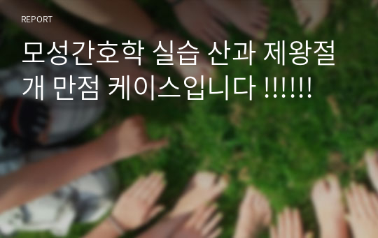 모성간호학 실습 산과 제왕절개 만점 케이스입니다 !!!!!!