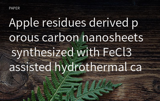 Apple residues derived porous carbon nanosheets synthesized with FeCl3 assisted hydrothermal carbonization for supercapacitors with high rate performance