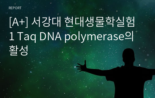 [A+] 서강대 현대생물학실험1 Taq DNA polymerase의 활성