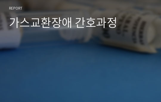 가스교환장애 간호과정